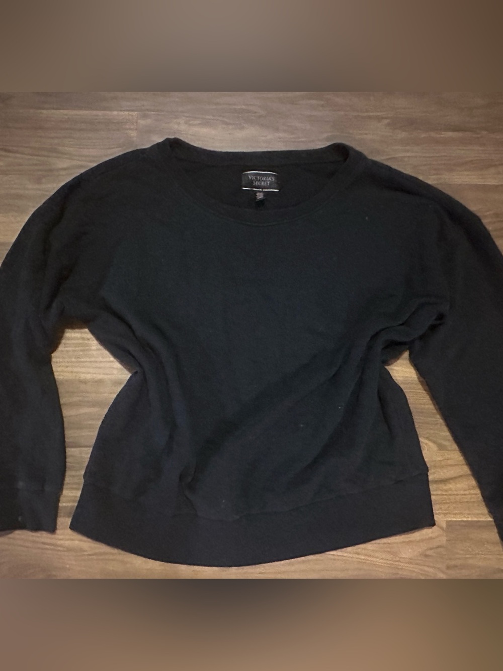 Victoria's Secret Black Crewneck Pullover